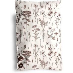 Biodegradable Mailers - 6x9" 25 Pack - Tamper-Evident & Self-Sealing Shipping Envelopes for Small Businesses - Printed, Waterproof Mailing Bags - Tear & Puncture-Proof - Wildflower