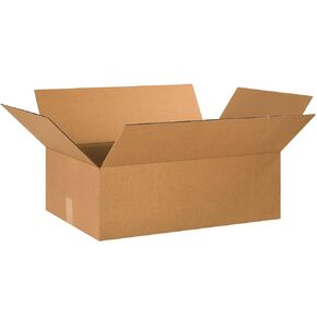 Aviditi 24168 Corrugated Cardboard Box 24" L x 16" W x 8" H, Kraft, for Shipping, Packing and Moving (Pack of 20)