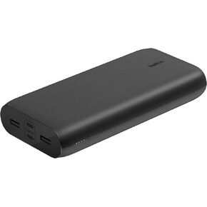 Belkin BoostCharge 4-Port Power Bank 26K w/USB-C & USB-A Ports, Fast Charge USB-C Power Delivery, Portable iPhone Charger for iPhone 15, 14, 13, 12, iPad Pro, Galaxy S23, S23 Ultra, S23+ - Black