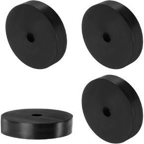 4 قطع من Uxcell فواصل مطاطية 80 مم OD × 12 مم ID × 20 مم ارتفاع دائري مضاد للاهتزاز، حلقات جلبة مطاطية سميكة لملحقات السيارة المنزلية in Kuwait