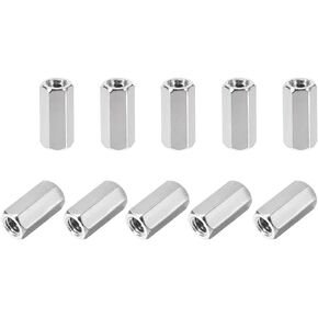 uxcell M4x10mm Female-Female Hex Nickel Plated PCB Motherboard Spacer Standoff for FPV Drone Quadcopter, Computer & Circuit Board 20pcs