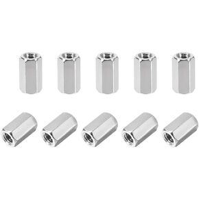 uxcell M4x10mm Female-Female Hex Nickel Plated PCB Motherboard Spacer Standoff for FPV Drone Quadcopter, Computer & Circuit Board 20pcs