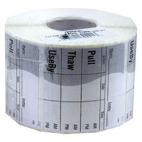 DayMark Safety Systems-IT112461 Pull/Thaw/Use by Freezable Label, 2" x 2" (Roll of 500)