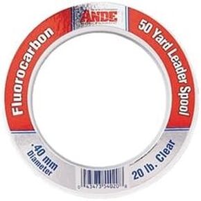 Ande FCW50-80 Fluorocarbon Leader Material, 50-Yard Spool, 80-Pound Test, Clear Finish
