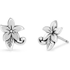 Boma Jewelry Sterling Silver Flower Blossom Stud Earrings