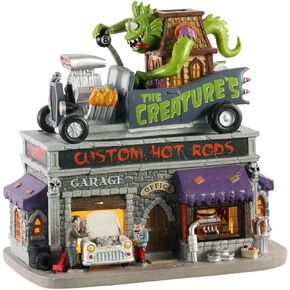 Lemax Village Collection The Creature's Custom Hot Road Shop # 05611