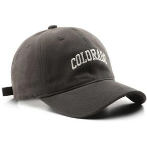 City & State - Profile Dad Hat, Brim Adjustable Hat Cotton Baseball Cap for Men & Women Golf, Gym, Hike, Surf