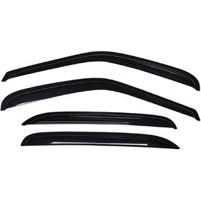 WV94355 Tape-on Window Visors, Dark Smoke, 4-Piece Set, Fits 2002-2006 Avalanche/Suburban/Escalade EXT/Yukon XL, 2001-2007 Silverado Silverado/GMC Sierra 1500(HD)/2500(HD)/3500, 2007 Classic, Crew Cab