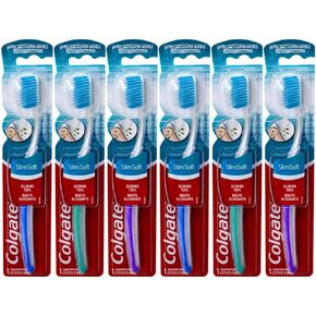 Colgate Slimsoft Toothbrush, Pack of 6