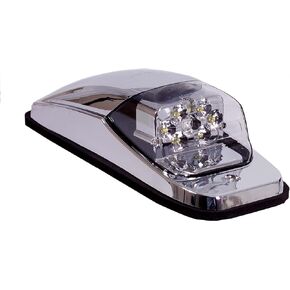 Maxxima M27011YCL Amber LED Clear Lens Chrome Upper Cab Marker Light