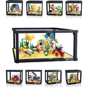 8 in 1 Creator Fish Tank Aquarium Building Blocks Toys Sets,STEM Educational Toys for Kids 8+,Birthday/Christmas/Date Gifts for Kids and Adults (729PCS)