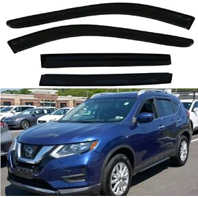 Side Window Visors Wind Deflectors for Nissan Rogue 2014-2020, Vent Guard Shade Sun Rain Guards 4PC-Set 94827