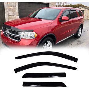 94119 Side Window Wind Deflector, 4pcs Out-Channel Tape-On Nice Rain Guards Set, Window Visor fit for 1998-2003 Dodge Durango All Models