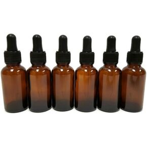 1oz Glass Dropper Bottles with Glass Eye Dropper (BLUE 1oz)