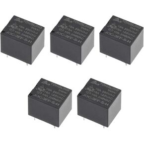 uxcell 5 Pcs JQC-3FF-S-H DC 9V Coil SPST 4 Pin PCB Electromagnetic Power Relay