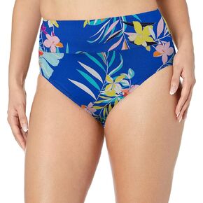 Mid Waist Spliced Bikini Bottom Swimsuit