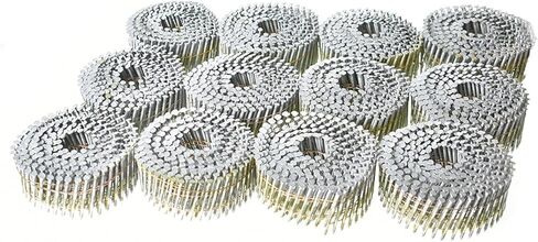 3600 Count Coil Siding Nail Full Round Head Collated Wire Coil 15-Degree 2-1/2-Inch x .090-Inch Ring Shank Resin Paint Coating Coil Roofing Nails in Saudi Arabia