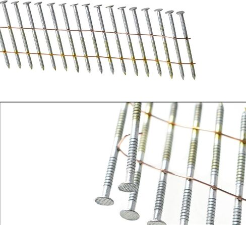 3600 Count Coil Siding Nail Full Round Head Collated Wire Coil 15-Degree 2-1/2-Inch x .090-Inch Ring Shank Resin Paint Coating Coil Roofing Nails in Saudi Arabia