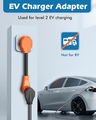 سلك محول شاحن NEMA 10-30P إلى 14-50R EV، محول تحويل 30 أمبير مدرج في قائمة UL إلى 50 أمبير EV، لشحن EV من المستوى 2، مناسب مع Tesla(8AWG) ملاحظة: إنه غير مناسب لـ RV in Saudi Arabia