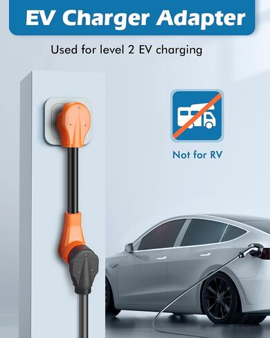 سلك محول شاحن NEMA 10-30P إلى 14-50R EV، محول تحويل 30 أمبير مدرج في قائمة UL إلى 50 أمبير EV، لشحن EV من المستوى 2، مناسب مع Tesla(8AWG) ملاحظة: إنه غير مناسب لـ RV in Saudi Arabia