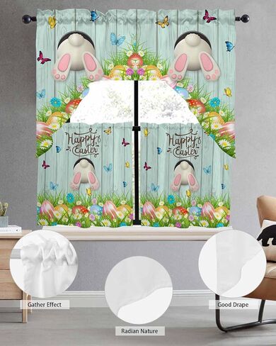 Tier and Swag Window Curtain Set,Cute Cat Summer Lemon Rod Pocket Kitchen Curtains Swag Valance Tier,Pastoral Farm Fruit Floral Leaf Retro Linen Light Filtering Window Treatment for Cafe Bedroom Home in Saudi Arabia