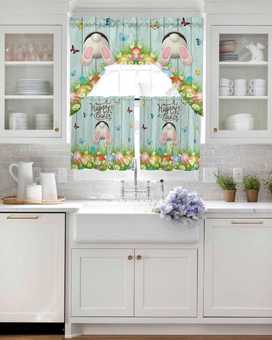 Tier and Swag Window Curtain Set,Cute Cat Summer Lemon Rod Pocket Kitchen Curtains Swag Valance Tier,Pastoral Farm Fruit Floral Leaf Retro Linen Light Filtering Window Treatment for Cafe Bedroom Home in Saudi Arabia