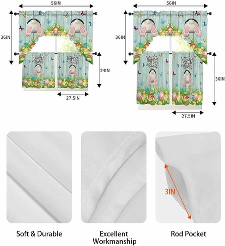 Tier and Swag Window Curtain Set,Cute Cat Summer Lemon Rod Pocket Kitchen Curtains Swag Valance Tier,Pastoral Farm Fruit Floral Leaf Retro Linen Light Filtering Window Treatment for Cafe Bedroom Home in Saudi Arabia