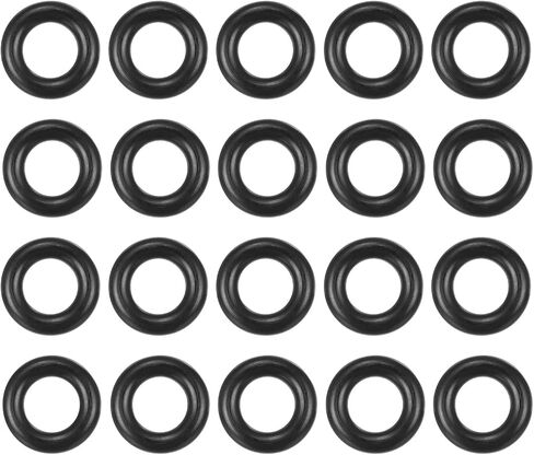 Nitrile Rubber O-Ring 27mm ID, 32mm OD, 2.5mm Width Washer Gasket Sealing-Applications for Auto Plumbing Faucet Air Gas Repair-[Qty 20 Black] in Saudi Arabia