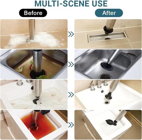 مكبس مرحاض كهربائي مكبس هواء للمرحاض، مكبس مرحاض كهربائي عالي الضغط، مسدس تفريغ هواء عالي الضغط، أفضل مزيل للسدادات للمراحيض مع المرحاض، الحمام، تصريف الأرضية، المجاري، الأنابيب in Kuwait