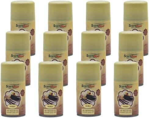 7206 عبوة معطر جو قابلة لإعادة التعبئة، عبوة من 12 قطعة (12، أبيض - رائحة الفانيليا) in Kuwait