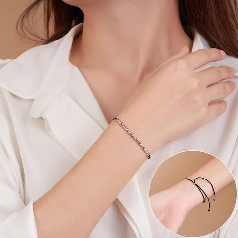 White Elephant Gifts, Morse Code Bracelets Dainty Jewelry Gifts for Women Men Best Friend, Gag Gifts in Saudi Arabia