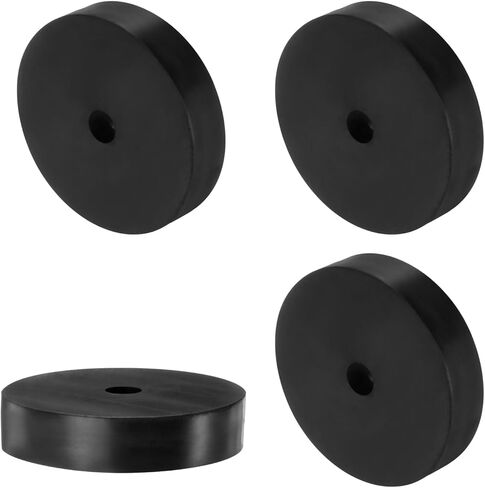 4 قطع من Uxcell فواصل مطاطية 80 مم OD × 12 مم ID × 20 مم ارتفاع دائري مضاد للاهتزاز، حلقات جلبة مطاطية سميكة لملحقات السيارة المنزلية in Kuwait