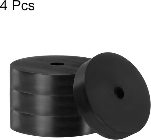 4 قطع من Uxcell فواصل مطاطية 80 مم OD × 12 مم ID × 20 مم ارتفاع دائري مضاد للاهتزاز، حلقات جلبة مطاطية سميكة لملحقات السيارة المنزلية in Kuwait