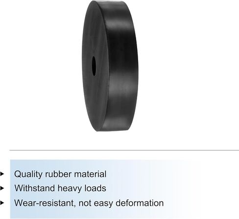 4 قطع من Uxcell فواصل مطاطية 80 مم OD × 12 مم ID × 20 مم ارتفاع دائري مضاد للاهتزاز، حلقات جلبة مطاطية سميكة لملحقات السيارة المنزلية in Kuwait