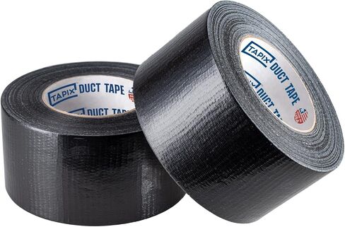 شريط لاصق عريض (4 لفات) بسمك 3 بوصات × 180 قدمًا وسمك 9 مل، شريط لاصق أسود شديد التحمل مقاوم للماء، صنع في الولايات المتحدة الأمريكية in Kuwait