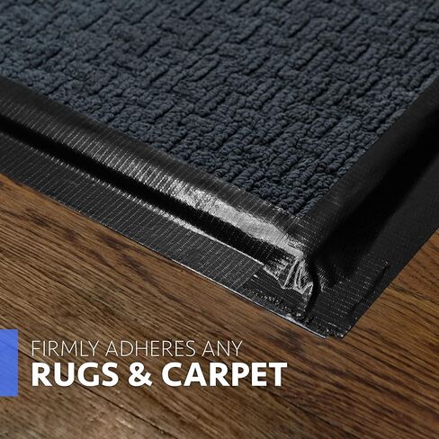 شريط لاصق عريض (4 لفات) بسمك 3 بوصات × 180 قدمًا وسمك 9 مل، شريط لاصق أسود شديد التحمل مقاوم للماء، صنع في الولايات المتحدة الأمريكية in Kuwait