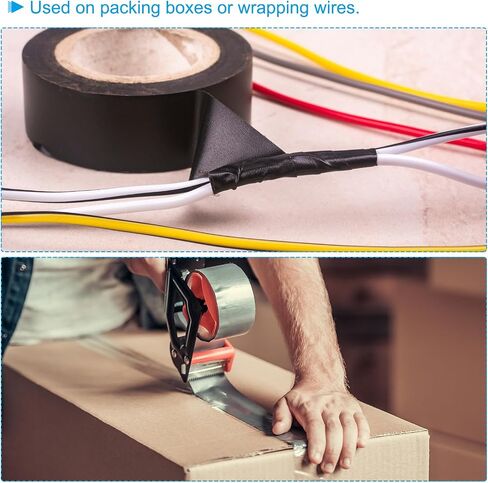 PATIKIL Corrosion Protection Pipe Tape, 30 Ft x 2 Inch PVC Insulation Wrap Duct Tape Self Adhesive for Metal Electrical Piping Drain Pipe Electrical Wires HVAC Duct, Black in Saudi Arabia