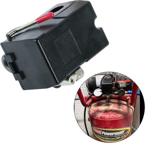 مفتاح ضغط ضاغط الهواء LF10-4H، مفتاح ضغط 4 منافذ للتحكم في الاستبدال NPT1/4 95-125 PSI in Kuwait