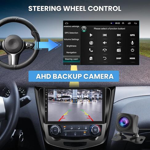 لسيارة Nissan Rogue X-Trail Qashqai 2014-2018، 2+64G يدعم ستيريو السيارة Android Carplay اللاسلكي وAndroid Auto مع شاشة لمس 10.1 بوصة WiFi GPS Buetooth HiFi FM/RDS مستقبل راديو USB كاميرا احتياطية in Saudi Arabia