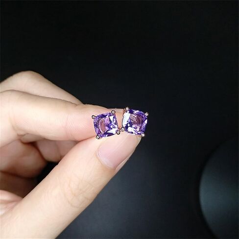 Diamond Stud Earrings for Women Girls Unique Elegant Sparkling Square Vintage colorful Crystal Statement Earrings Fashion Birthday Party Jewelry Gifts in Saudi Arabia