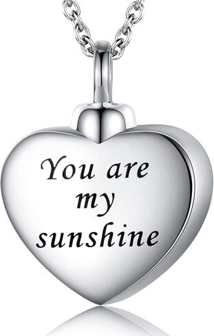 عباد الشمس جرة قلادة سوار حلقة 925 الفضة الاسترليني تذكارات مجوهرات الحرق لقلادة الرماد أنت بلدي الشمس المشرقة التذكارية دائما في قلبي هدية قلادة الذاكرة (قلادة) in Kuwait