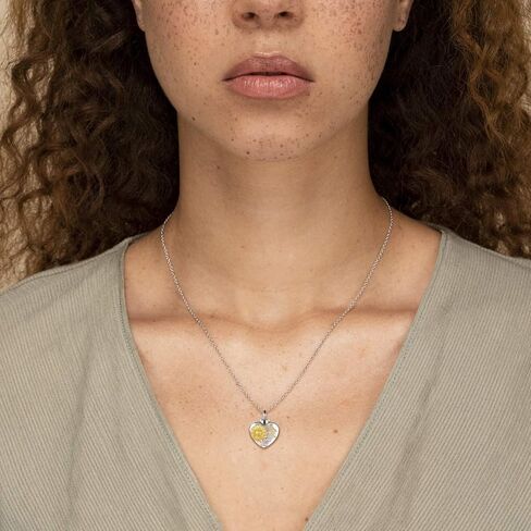 عباد الشمس جرة قلادة سوار حلقة 925 الفضة الاسترليني تذكارات مجوهرات الحرق لقلادة الرماد أنت بلدي الشمس المشرقة التذكارية دائما في قلبي هدية قلادة الذاكرة (قلادة) in Kuwait