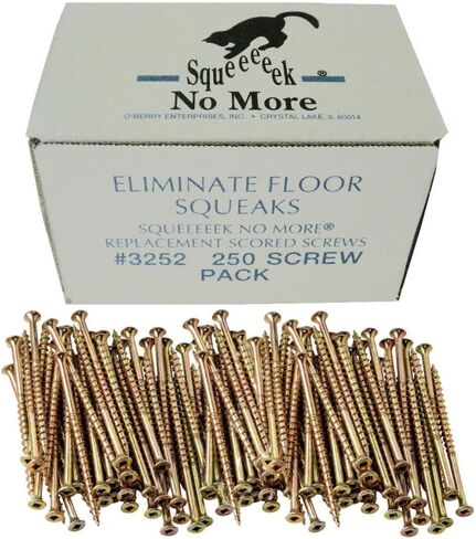 O'Berry Enterprises 3252 Squeeeeek No More Floor Screws 250 per Package (Original Version) (Single Pack) in Saudi Arabia