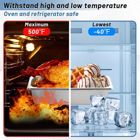 4 عبوات من مقالي الفندق بنصف الحجم، مقلاة طاولة بخار من الفولاذ المقاوم للصدأ بعمق 1/2 مقاس 2.6 بوصة، مقلاة طعام مضادة للمربى للمنزل والفندق ومستلزمات تقديم الطعام للحفلات in Kuwait