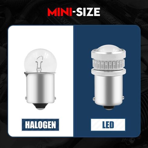 VehiCode 12V/24V 67 89 97 631 1003 5008 LED لمبة زرقاء بديلة لـ 1156 1141 RV Camper Marine Boat الداخلية قبة عفريت ضوء مجاملة 7506 P21W سيارة بدوره إشارة مصباح المناظر الطبيعية في الهواء الطلق (2 حزمة) in Kuwait