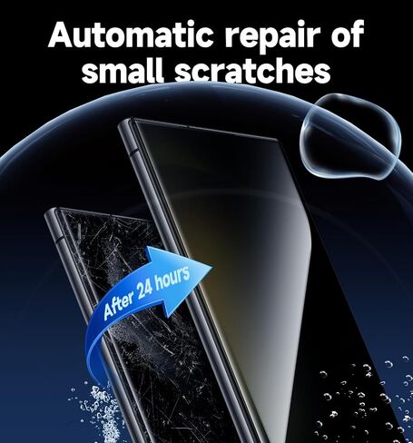 عبوة من قطعتين من MAGIC JOHN لهاتف Samsung Galaxy S23 Ultra واقي شاشة للخصوصية [مادة فيلم سيراميك وليس زجاج] 6.8 بوصة، [متوافق مع بصمة الإصبع بنسبة 100%] صينية سهلة التركيب، مقاومة للصدمات in Kuwait