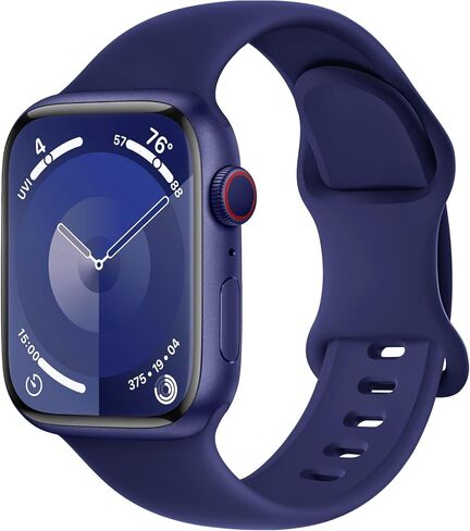 DaQin Sport Band Compatible with Apple Watch Bands 40mm 41mm 42mm 44mm 45mm 46mm 49mm 38mm Women Men, Soft Silicone Waterproof Wristband Strap for iWatch Band Series 11 10 9 8 7 6 5 4 3 2 1 SE Ultra in Kuwait