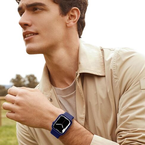 DaQin Sport Band Compatible with Apple Watch Bands 40mm 41mm 42mm 44mm 45mm 46mm 49mm 38mm Women Men, Soft Silicone Waterproof Wristband Strap for iWatch Band Series 11 10 9 8 7 6 5 4 3 2 1 SE Ultra in Kuwait