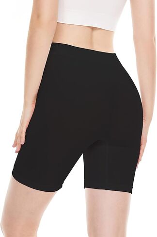 BATHRINS Womens Slip Shorts for Under Dresses, Tummy Control High Waist Seamless Smoothing Yoga Shorts in Saudi Arabia