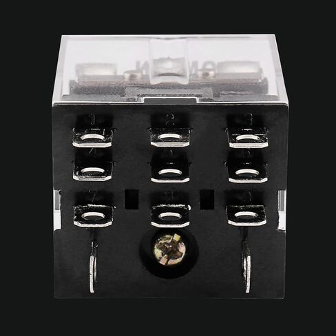 Baomain General Purpose Power Relay,HH63P (LY3) DPDT 11 Pins DC 12V 3NO 3NC,Green LED Indicator PCB Power Relay in Saudi Arabia